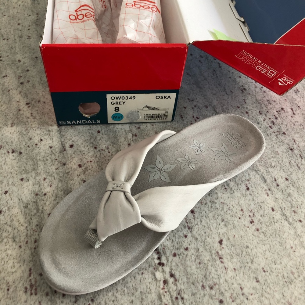 Abeo Oska Leather Grey New 8 M